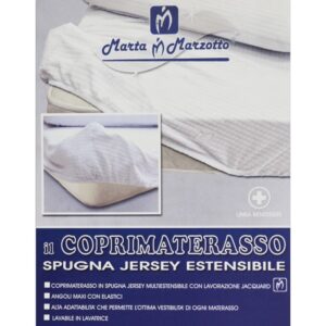 *Coprimaterasso Piazza E Mezza Spugna Jersey Marta Marzotto