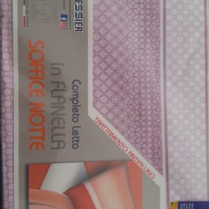 *Completo letto Flanella Tessier PIAZZA E MEZZA GLICINE