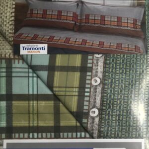 *COMPLETO LETTO MATRIMONIALE BIANCALUNA COTONE SOPRA SOTTO FEDERA COLORE VERDE