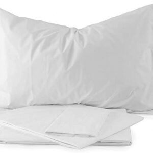 *Completo LETTO matrimoniale COTONE BIANCO