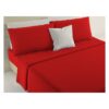 *Lenzuola COTONE MATRIMONIALE BIANCALUNA COLORE ROSSO