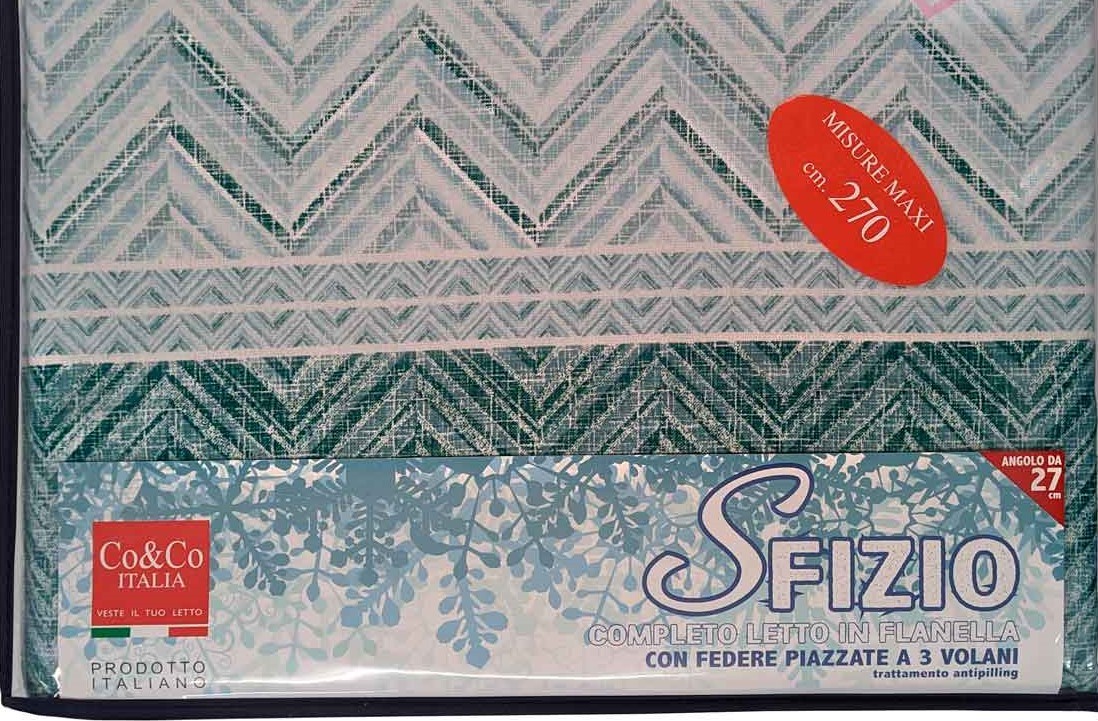 *Completo lenzuola matrimoniale MAXI in flanella