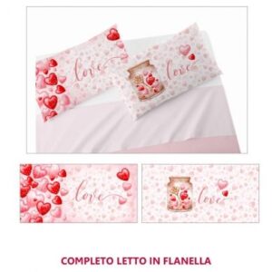 *Completo Letto Matrimoniale In Flanella By Co&co