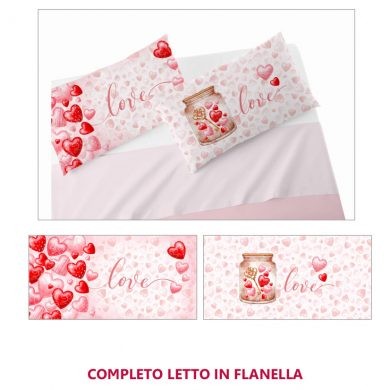 *Completo Letto Matrimoniale In Flanella By Co&co