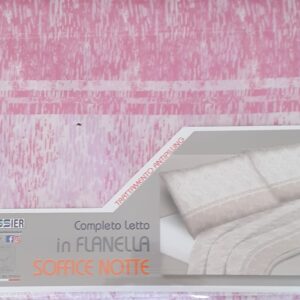 *COMPLETO LENZUOLA TESSIER IN FLANELLA PIAZZA E MEZZA