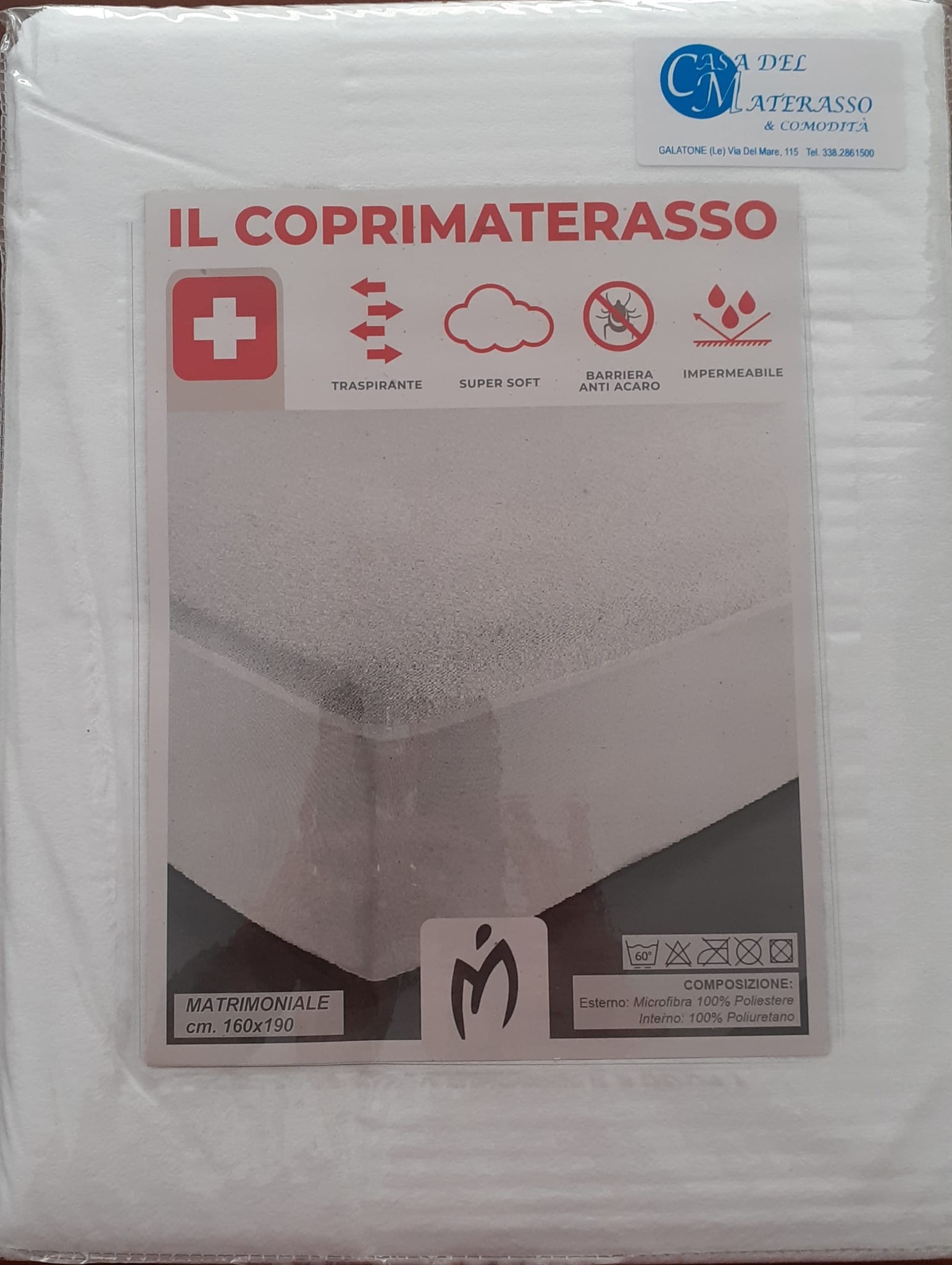 *Marta Marzotto Coprimaterasso Impermeabile Letto MATRIMONIALE Linea Sanitaria