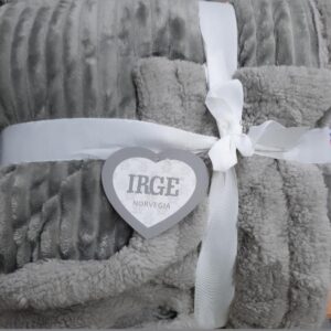 *Plaid irge modello norvegia 160x210 GRIGIO