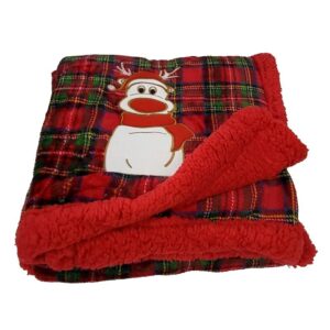 *Plaid coperta in pile e agnellato