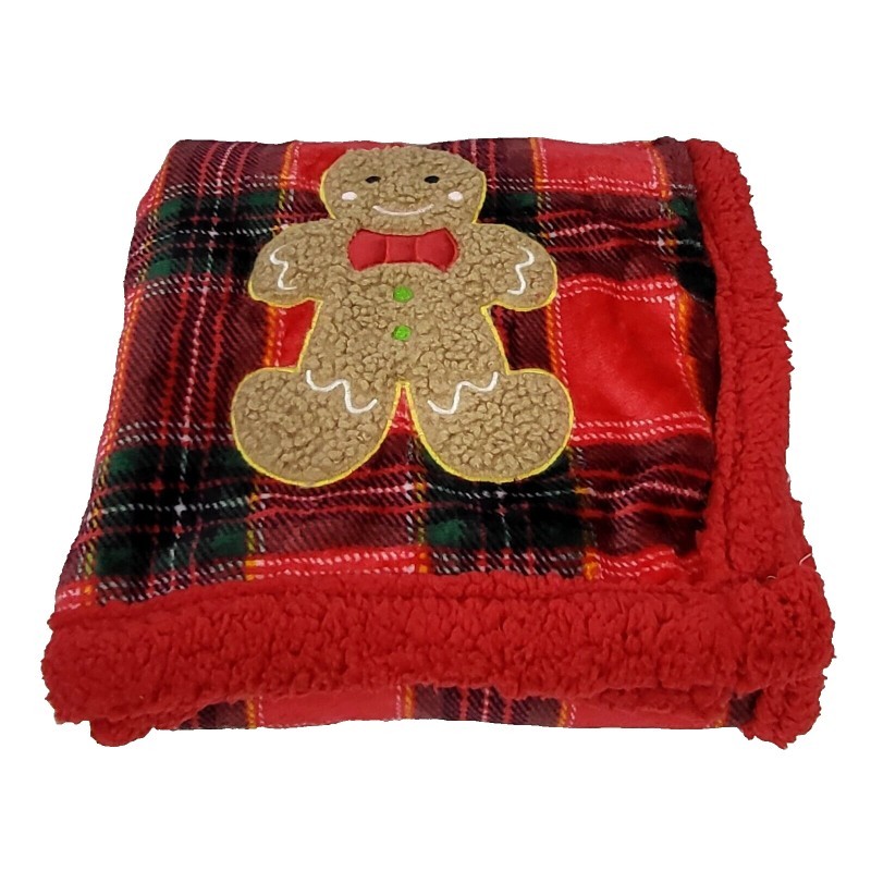 *Plaid coperta in pile e agnellato