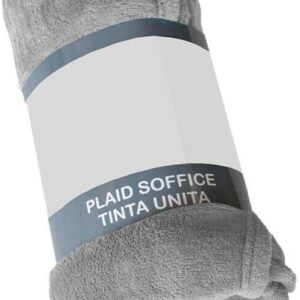 *Plaid MATRIMONIALE Morbidissimo Tinta Unita Pile Caldo mis. 210x230
