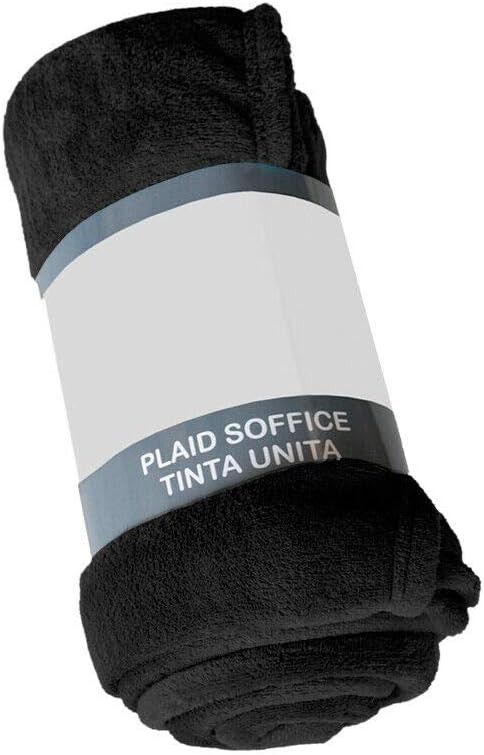 *Plaid MATRIMONIALE Morbidissimo Tinta Unita Pile Caldo mis. 230x210