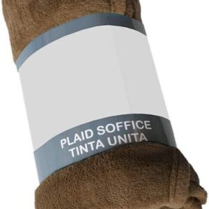 *Plaid MATRIMONIALE Morbidissimo Tinta Unita Pile Caldo mis. 230x210