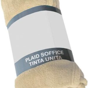 *Plaid MATRIMONIALE Morbidissimo Tinta Unita Pile Caldo mis. 230x210