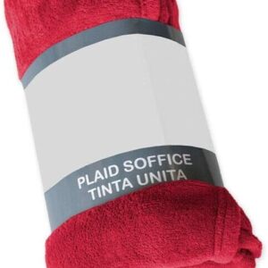 *Plaid MATRIMONIALE Morbidissimo Tinta Unita Pile Caldo mis. 230x210