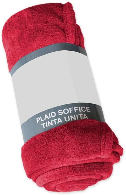 *Plaid MATRIMONIALE Morbidissimo Tinta Unita Pile Caldo mis. 230x210