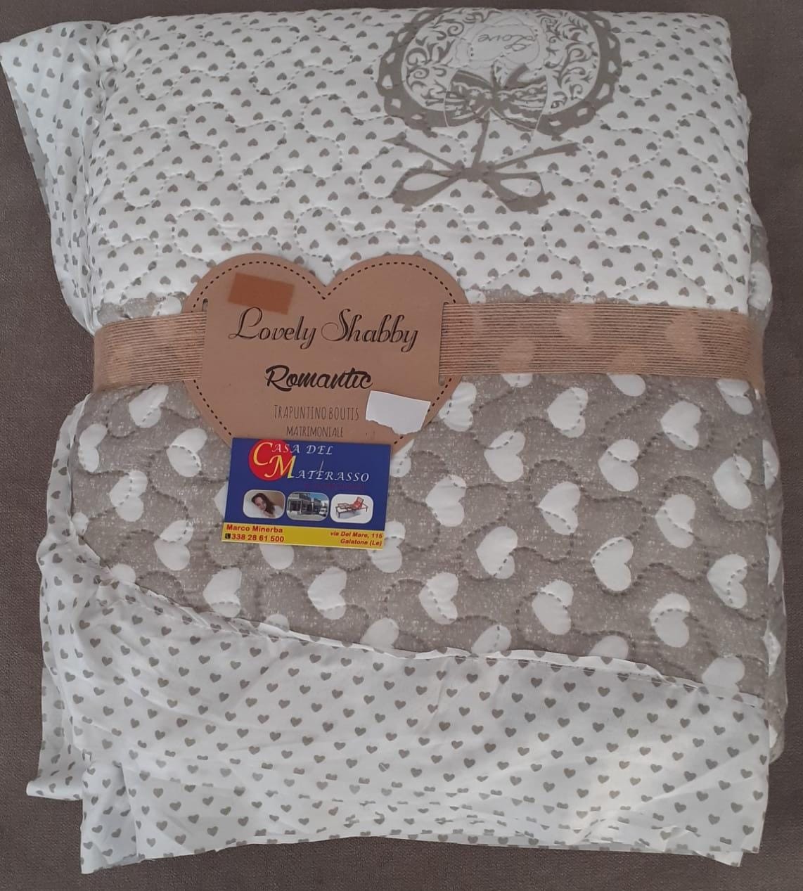 *TRAPUNTINO MATRIMONIALE SHABBY