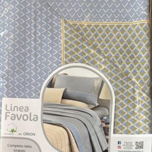 *Completo Lenzuola 100% Cotone Letto SINGOLO ANGEL'S COLLECTION LINEA FAVOLA