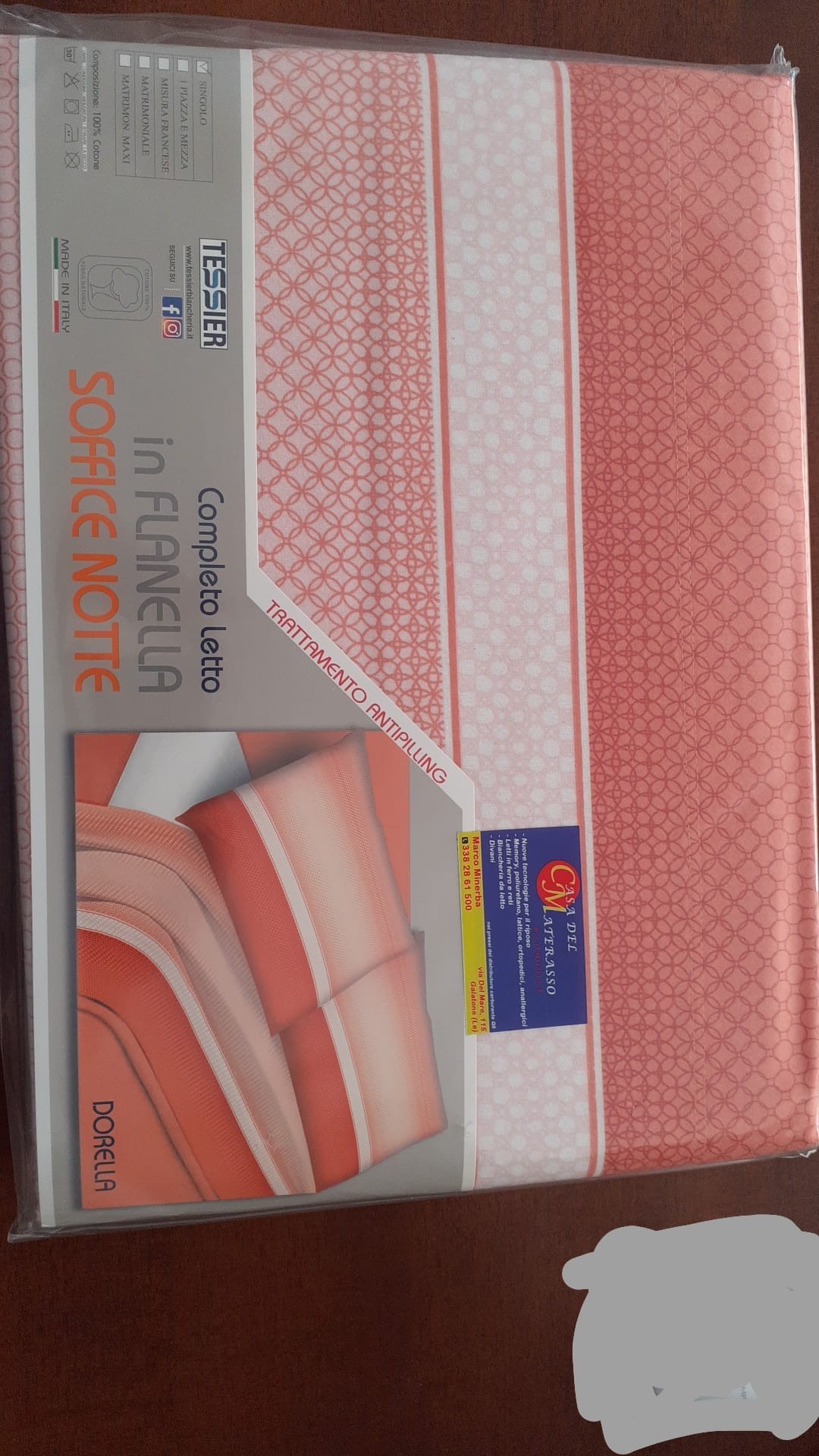 *Completo letto Flanella Tessier MATRIMONIALE