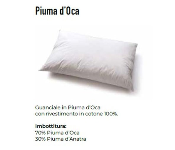 *Guanciale Cuscino PIUMA D'OCA