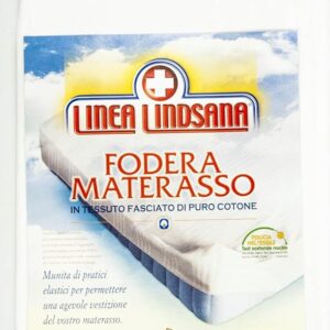 -Coprimaterasso in Tessuto con Elastici Puro Cotone - Singolo