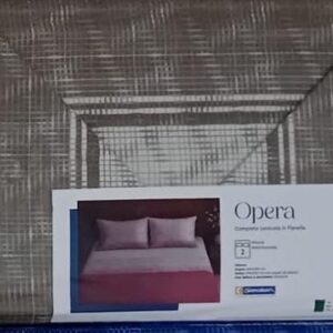 -Completo Lenzuola in Flanella BIANCALUNA