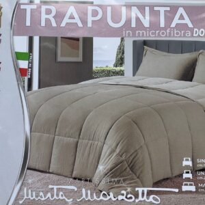 -Trapunta invernale Marta Marzotto 300gr/mq in fibra anallergica double face in tinta unita